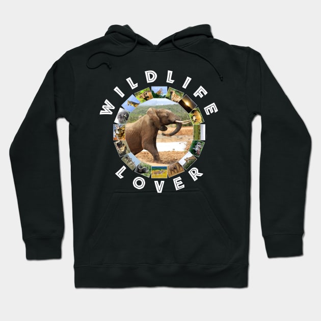 Wildlife Lover Elephant Rising Hoodie by PathblazerStudios